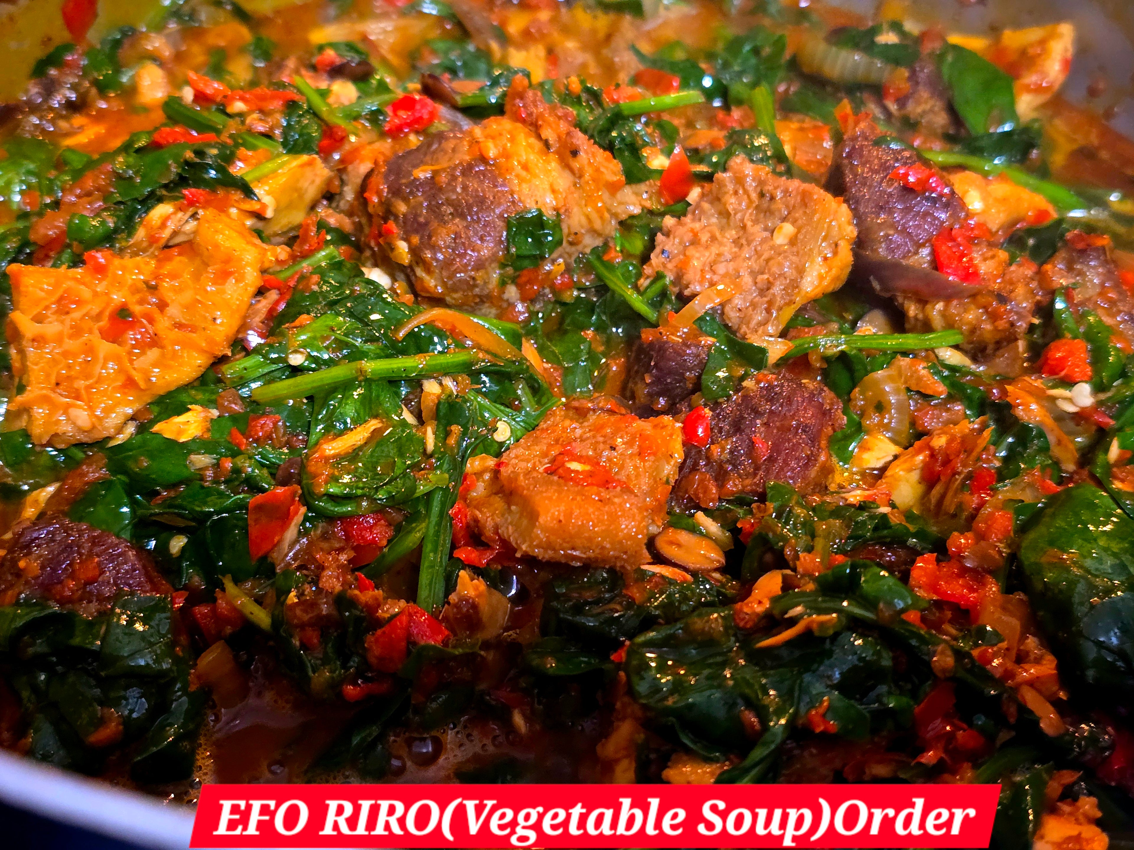 Efo Riro (Vegetable Soup)
