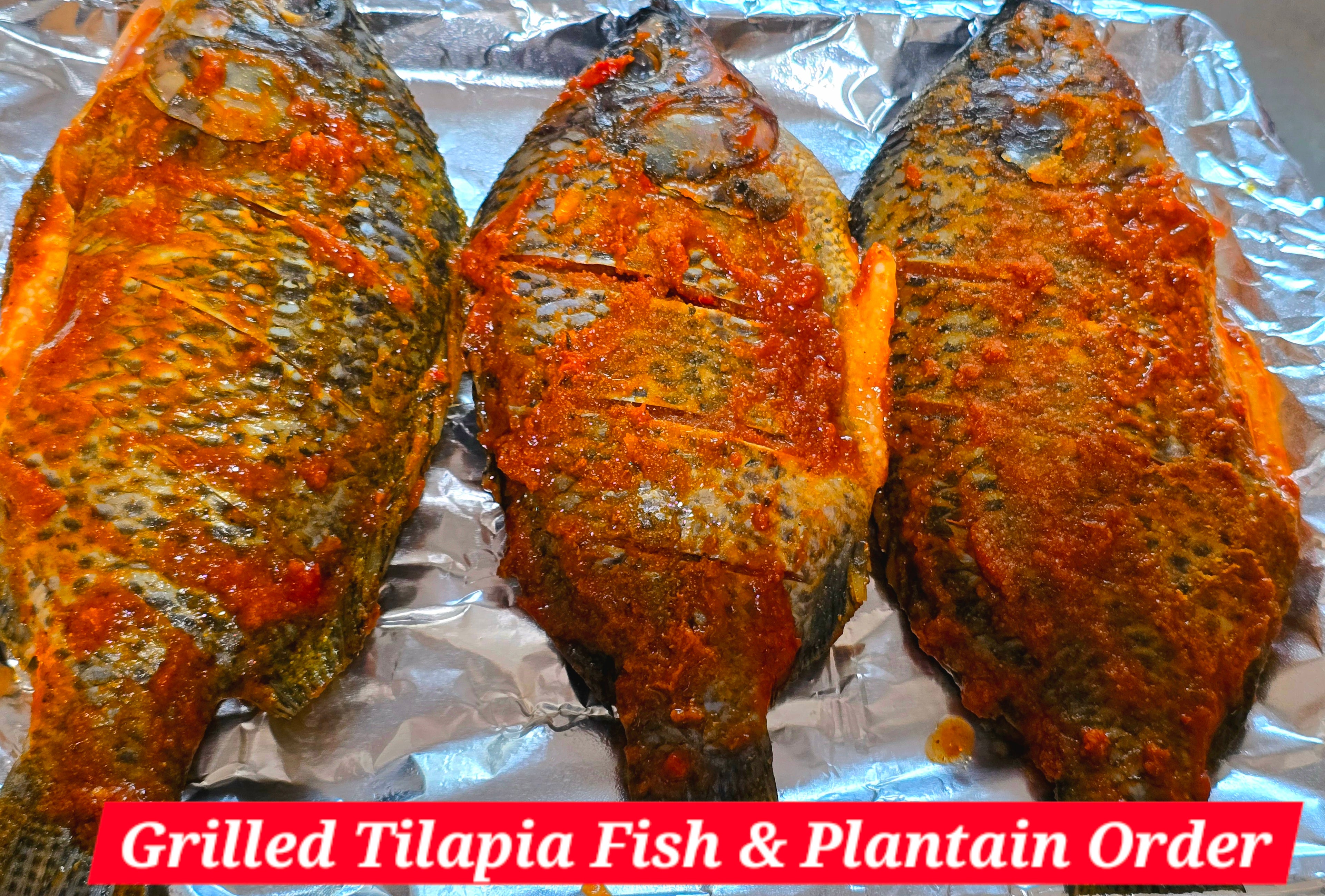 Grilled Tilapia with Plantains