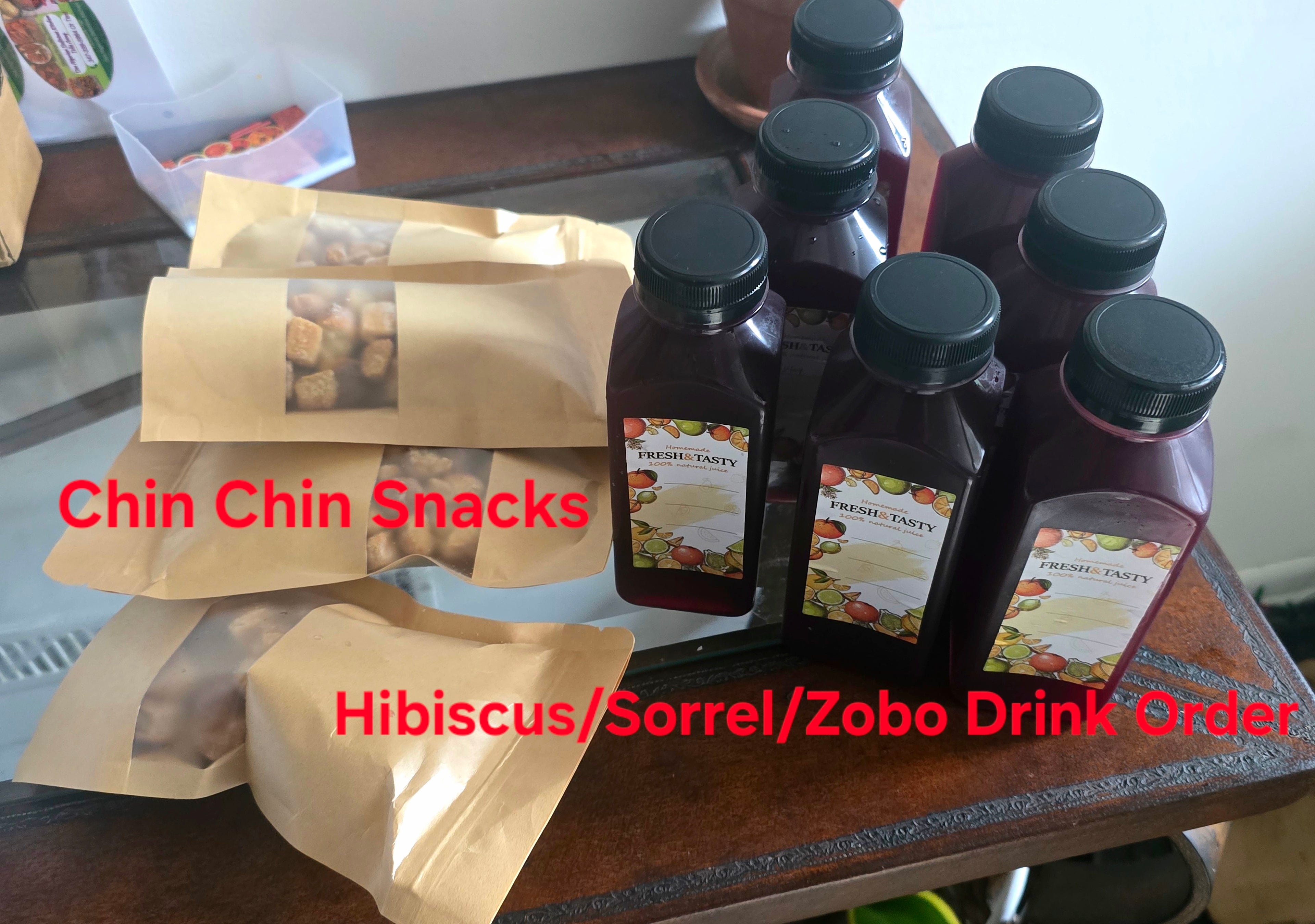 Zobo Drink (Hibiscus)5 Bottles