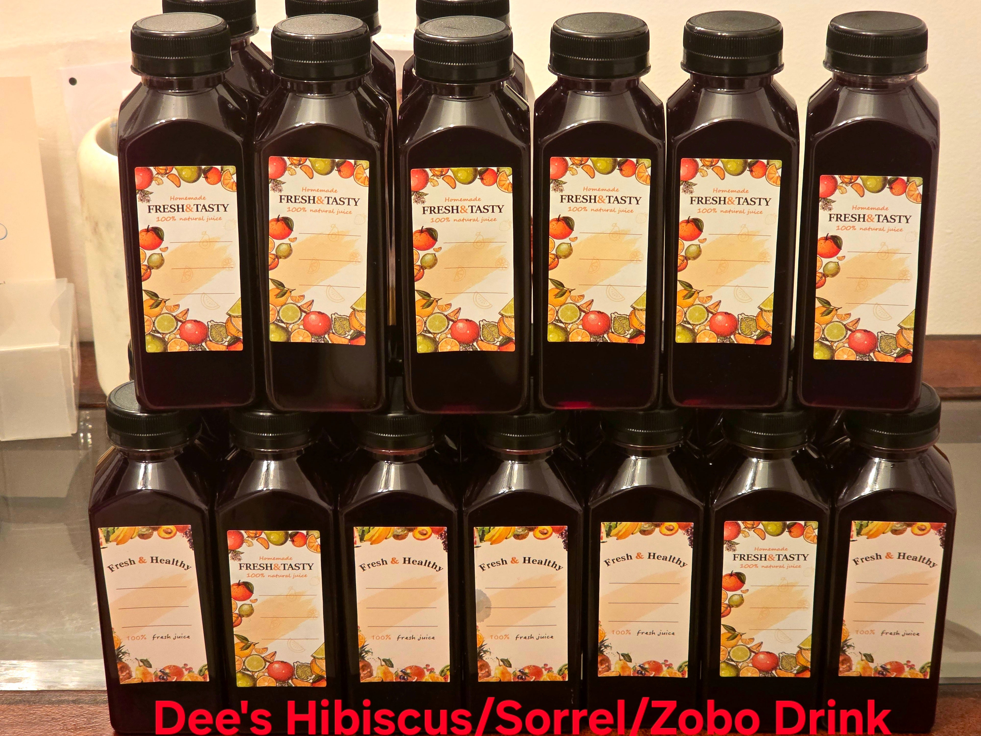 Zobo Drink (Hibiscus)5 Bottles