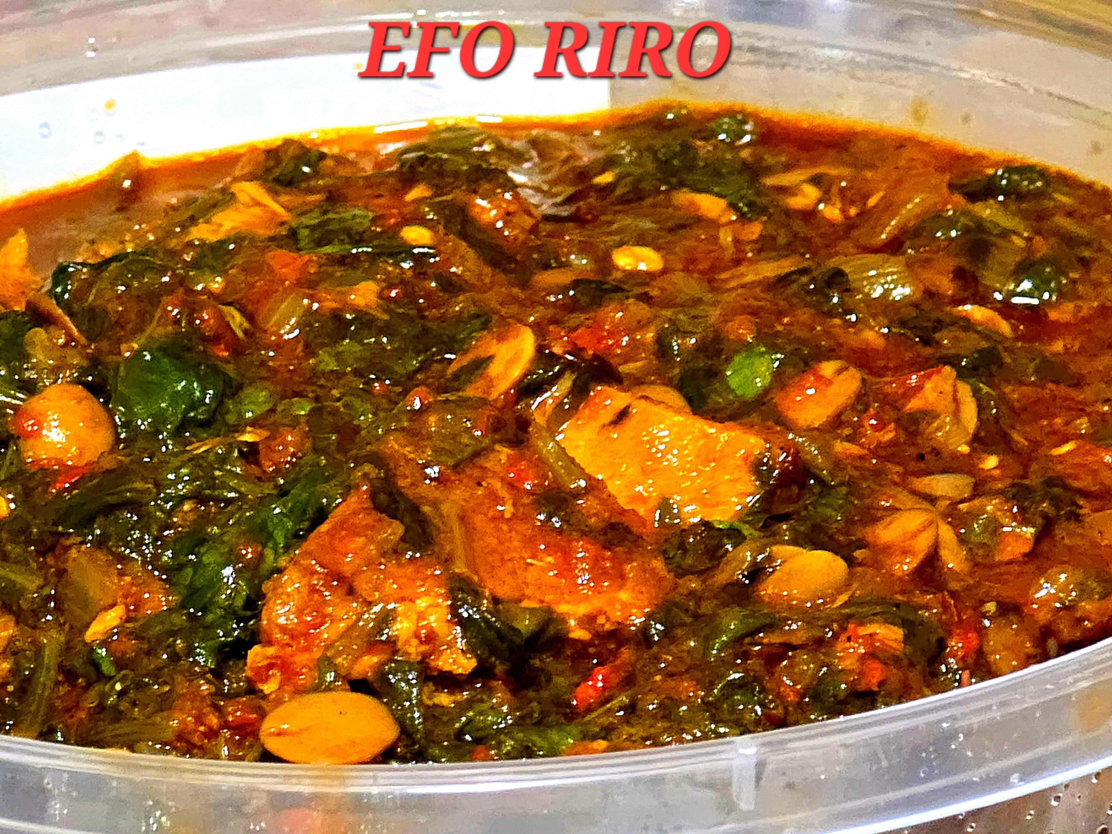 Efo Riro (Vegetable Soup)