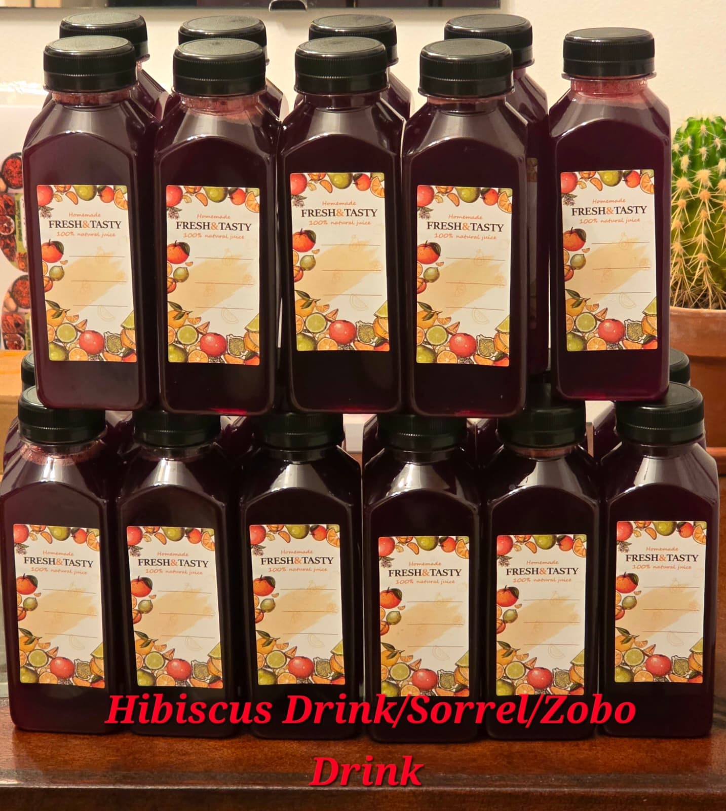 Zobo Drink (Hibiscus)5 Bottles