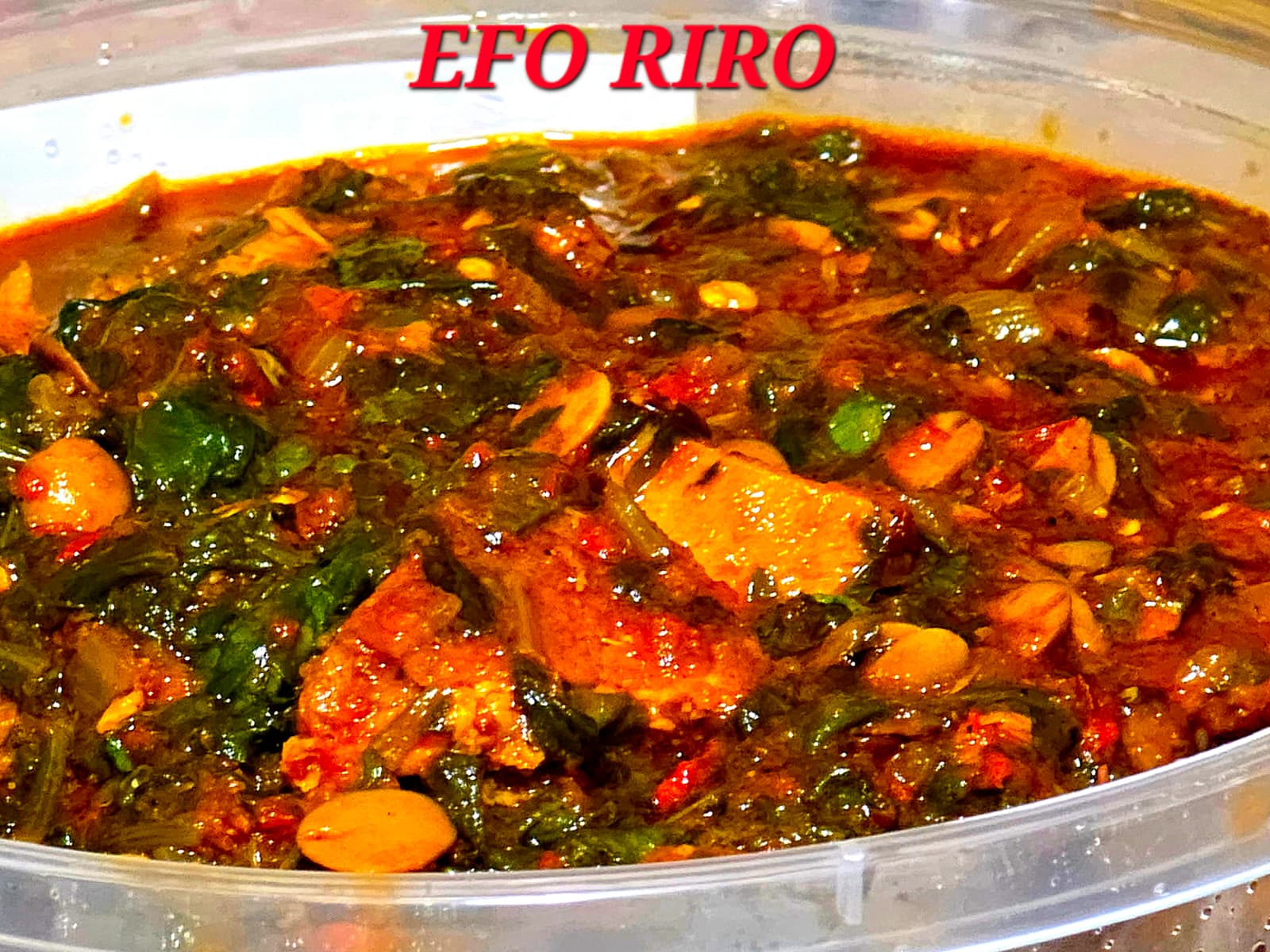 Efo Riro (Vegetable Soup)