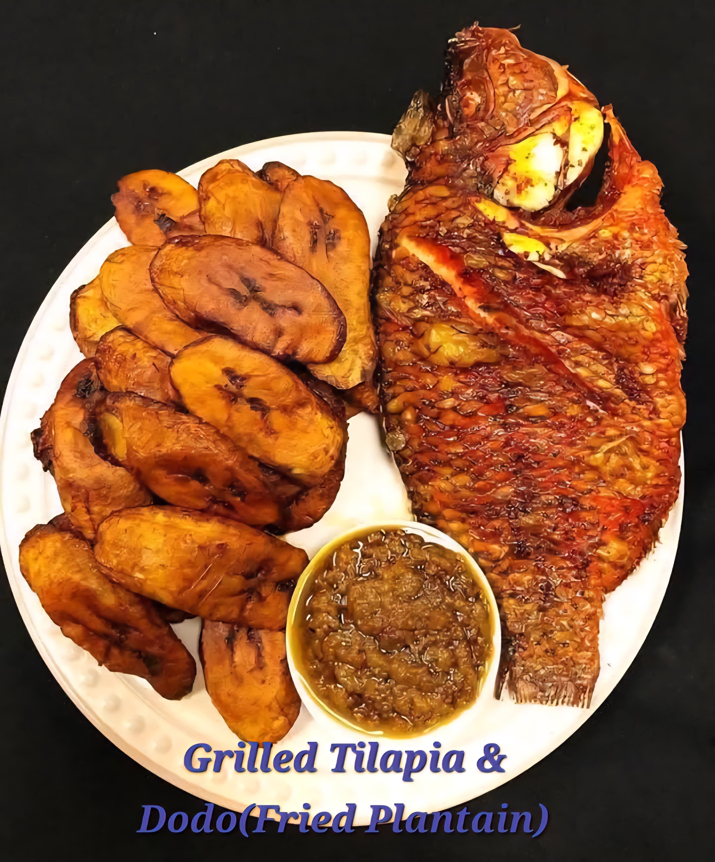 Grilled Tilapia with Plantains
