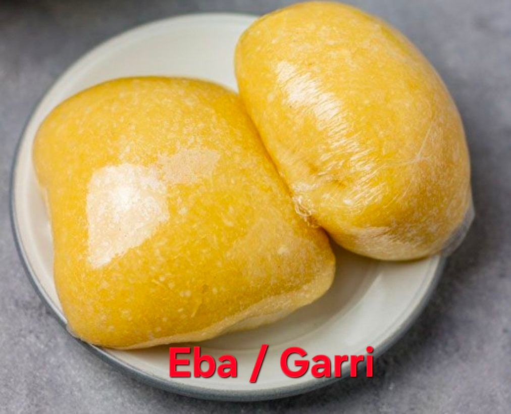 Fufu (Pounded Yam) And Eba (Garri)