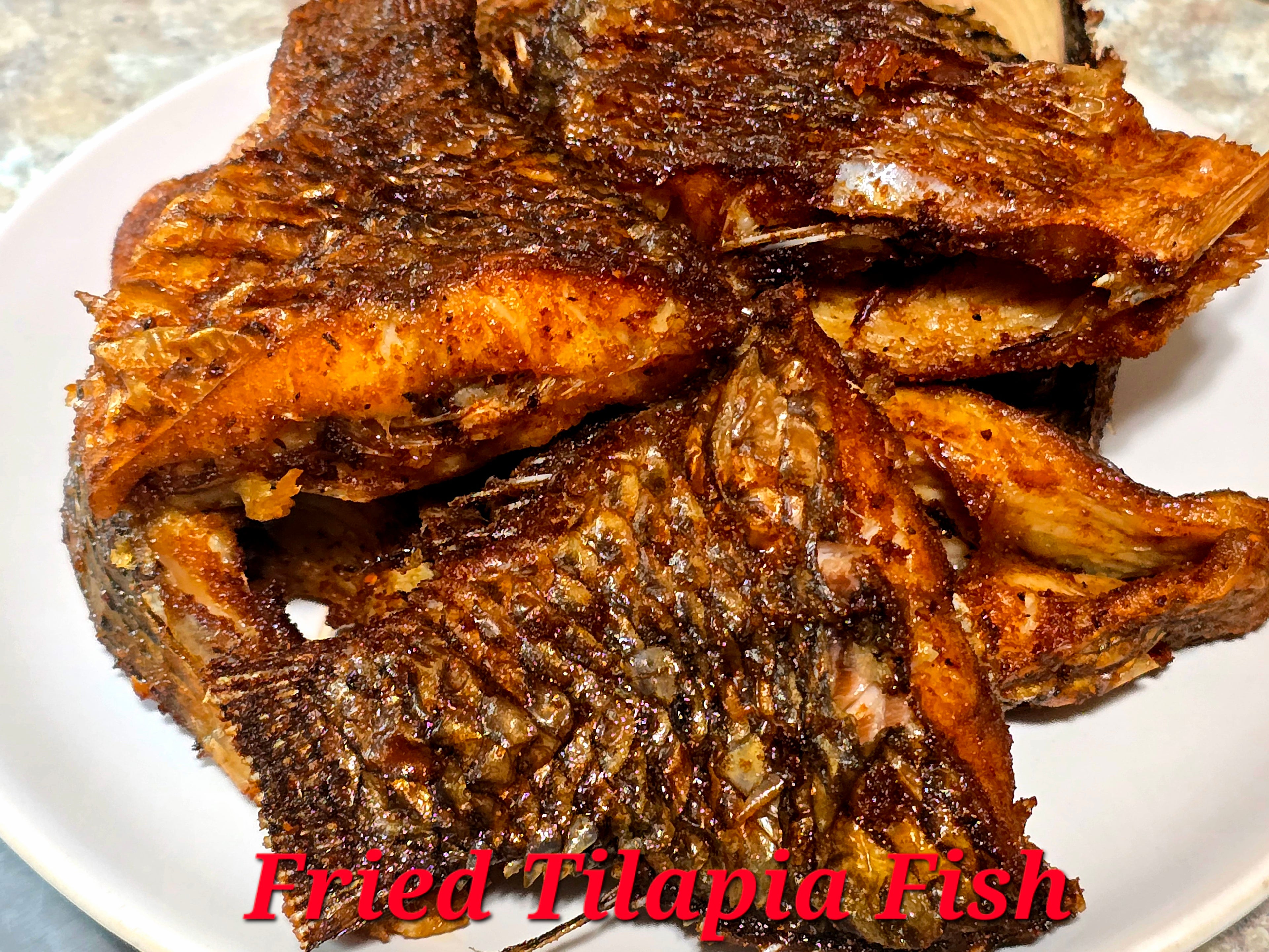 Stew with Fried Tilapia (Plate)